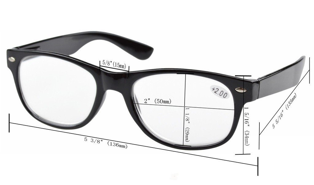 Eyekepper Classic 80's Style Reading Glasses for Women - 5 Pairs Set with UV Protection Readers & Fashion Sunglasses | Perfect for Reading, Computer Use, and Outdoor Activities