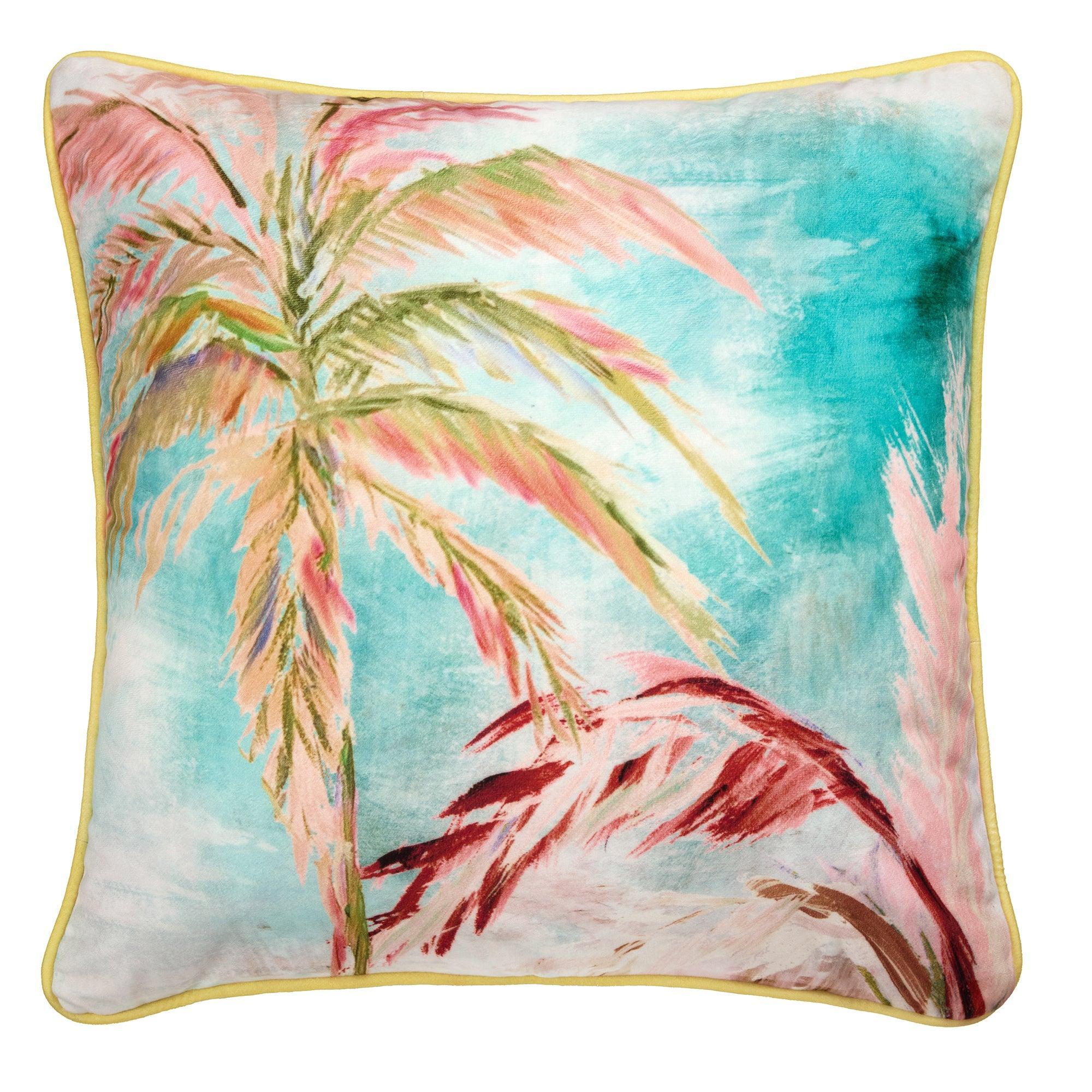 Appletree Style Leilani Cushion - Soft Green Decorative Throw Pillow for Sofa, Bed & Home Decor