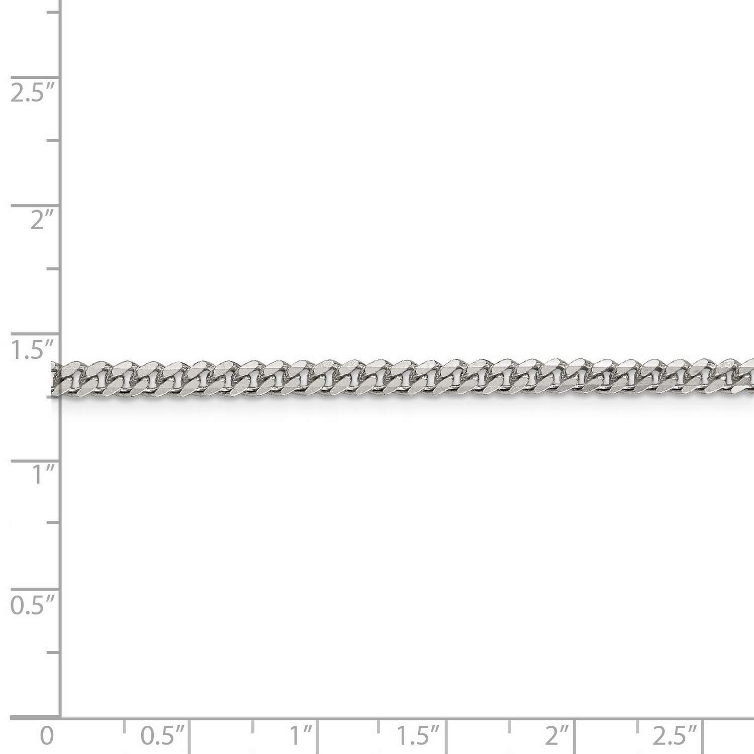 925 Sterling Silver Curb Chain Necklace, Bracelet or Anklet Set - Durable & Hypoallergenic Jewelry for Women & Men - Perfect for Everyday Wear, Gifts & Special Occasions