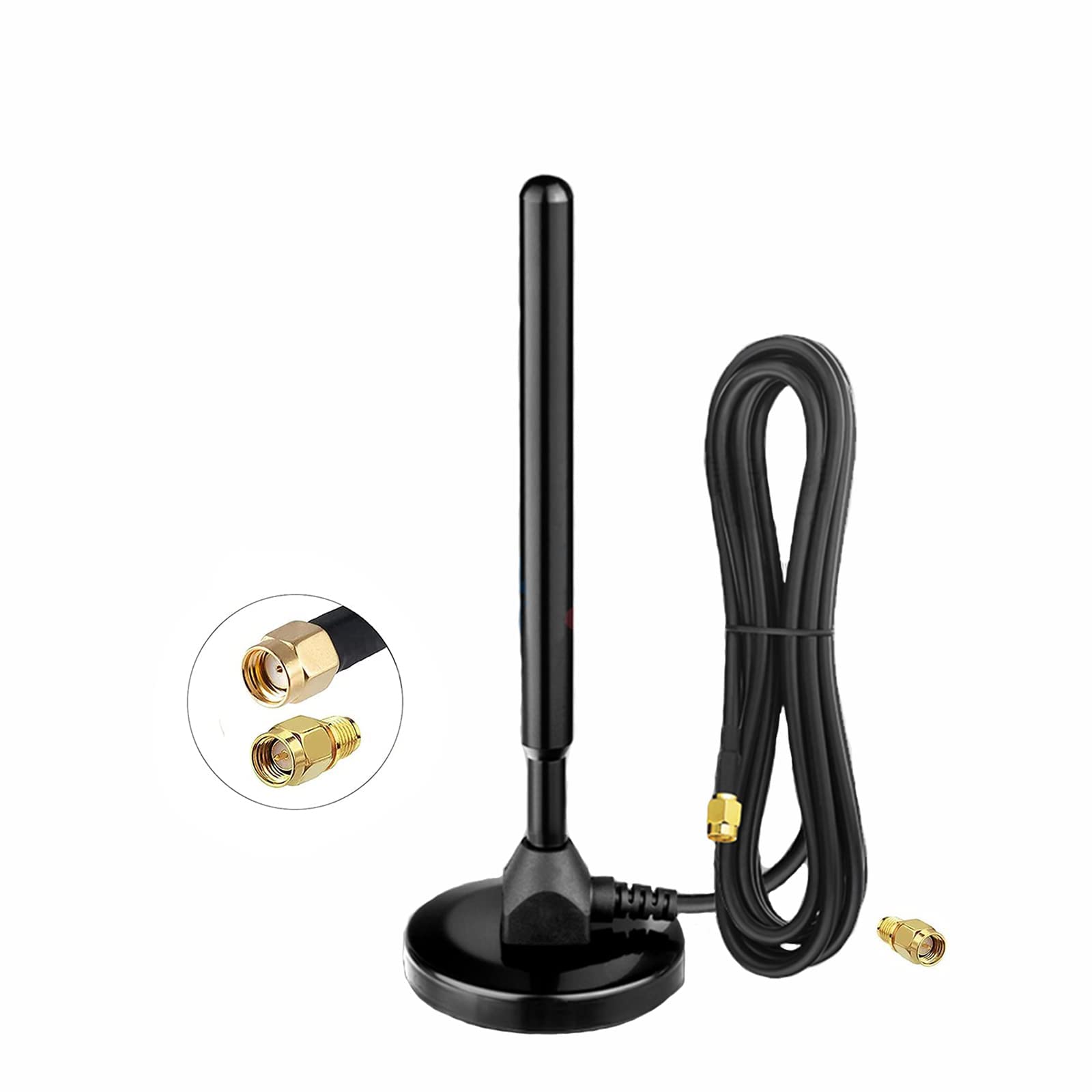 5.8dBi Waterproof LoRa Gateway Antenna - 915MHz Pure Copper Magnet Base with 3M/10FT Cable for Helium Hotspot (RAK, Nebra, Bobcat 300, SenseCAP M1, Finestra Miner) - Outdoor & Indoor IoT Connectivity Solution