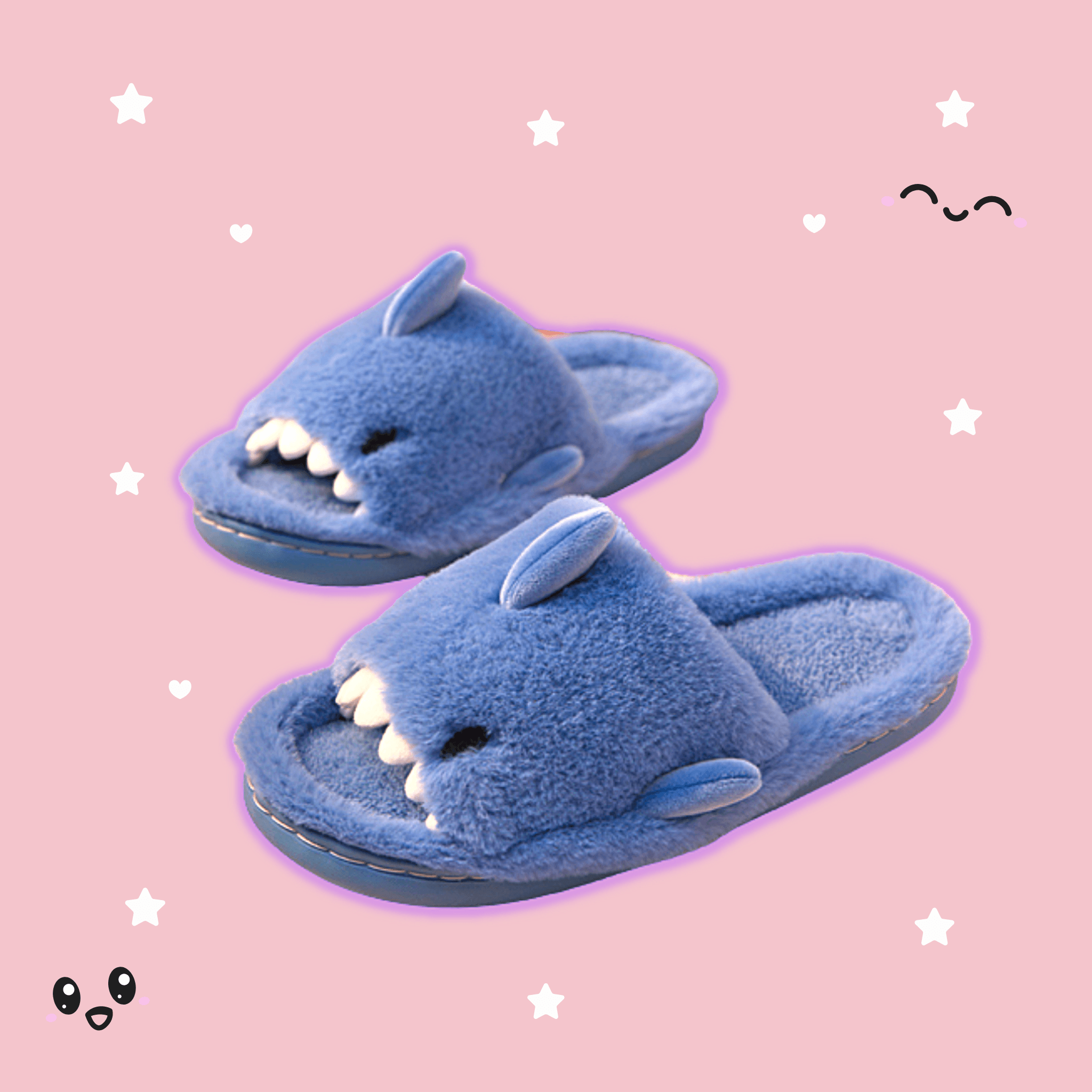 Comfy Plush Shark Slippers for Women & Men - Soft Fuzzy House Shoes with Non-Slip Sole - Perfect for Indoor, Lounge Wear & Gifts