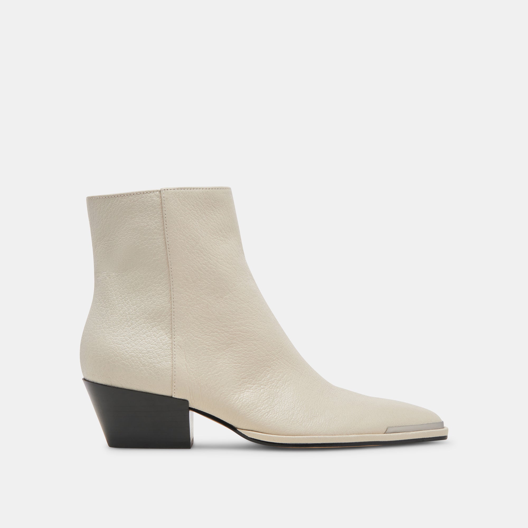 NONAH Women's Ivory Leather Booties - Comfortable & Stylish Ankle Boots for Fall & Winter Fashion | Perfect for Casual Outfits, Office Wear & Date Nights