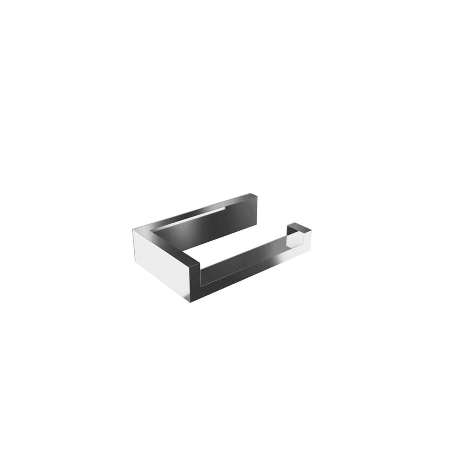ICO Bath V501 Volkano Fire Wall Mounted Euro Toilet Paper Holder - Chrome Finish for Modern Bathroom & Powder Room Decor
