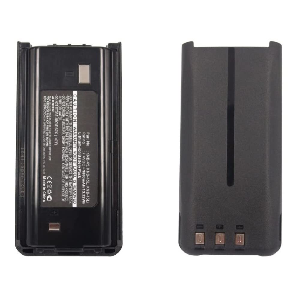 Synergy Digital 2-Way Radio Battery - 1800mAh Li-ion Replacement for Kenwood TK-3306M3 & KNB-45 | Long-Lasting 7.4V Power for Walkie Talkies | Perfect for Construction, Security, and Outdoor Adventures