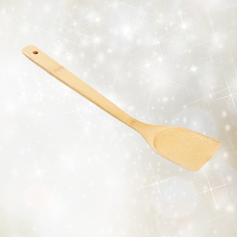 DOITOOL Wooden Nonstick Kitchen Spatula - 1pc Cooking Turner, Pot Scraper & Egg Flipper for Pans & Woks - Perfect for Flipping Eggs, Pancakes & Stir-Fry - Durable Wood Handle Cookware Utensil for Sauteing & Baking