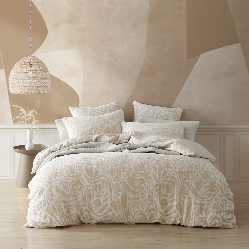 Haven Caramel Quilt Cover Set - Queen Size Bedding with Soft Microfiber, Breathable & Wrinkle-Resistant - Perfect for Master Bedroom, Guest Room & Cozy Home Decor