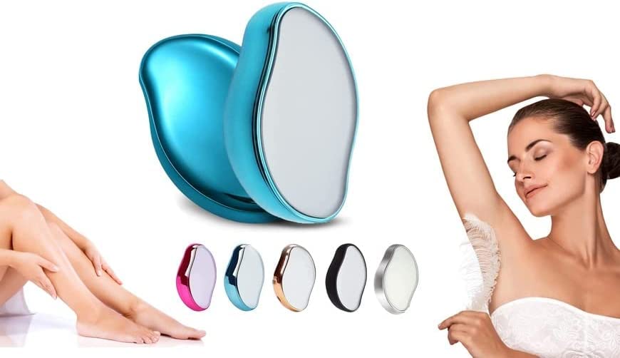 SPEFEZ Crystal Hair Eraser - Painless Exfoliating Hair Remover for Arms, Legs & Back | Reusable & Washable Portable Hair Removal Tool | Perfect for Travel, Gym & Smooth Skin Care