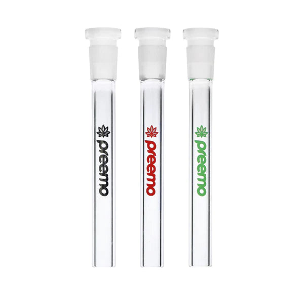 5.5 Inch Clear Glass PREEMO Open Ended Downstem - Perfect for Bongs, Water Pipes, and Smoking Accessories