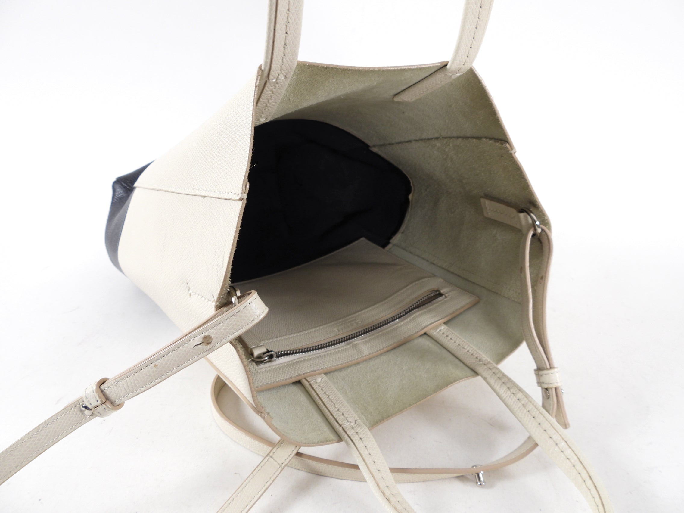 Celine Bicolor Vertical Cabas Small Tote Bag for Women | Luxury Leather Handbag | Perfect for Work, Travel & Everyday Use