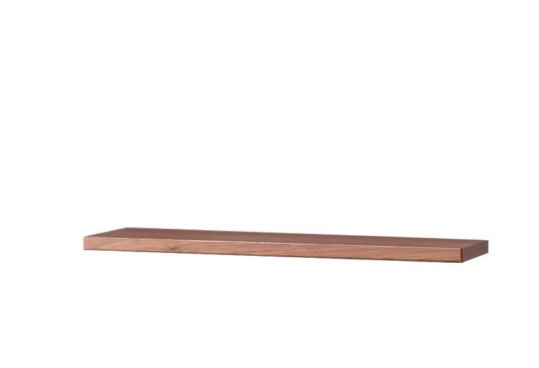 Solid Oak and Black Walnut Wood Wall Shelf - Handcrafted Rustic Floating Shelves for Living Room, Kitchen, Bathroom Decor | Durable Natural Wood Storage Solution for Home Organization