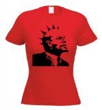 Banksy Punk Lenin Graphic T-Shirt for Women - Vintage Streetwear Style | Perfect for Concerts, Festivals & Casual Outfits