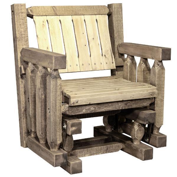 Homestead Single Seat Glider - Comfortable Patio Swing Chair for Outdoor Relaxation - Perfect for Porch, Garden, and Backyard Lounging