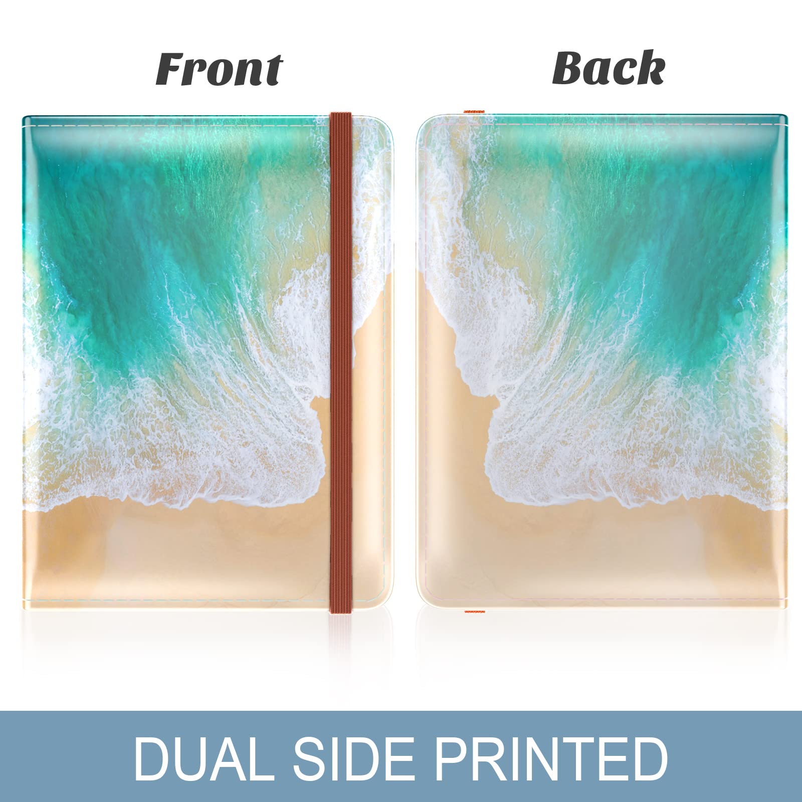 Premium RFID Blocking Passport Holder for Travel - Leather Passport Wallet Cover with Multiple Card Slots for Men & Women - Ideal for Airports, Beaches & International Trips