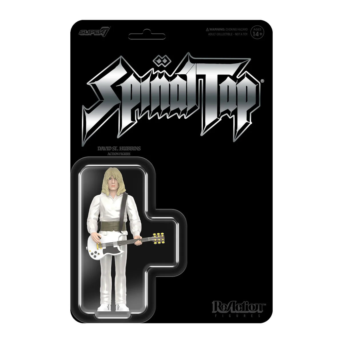 Super7 David St. Hubbins Spinal Tap ReAction Figure - Collectible Music Band Toy for Fans & Gift Idea - Perfect for Display, Themed Parties & Memorabilia Collections