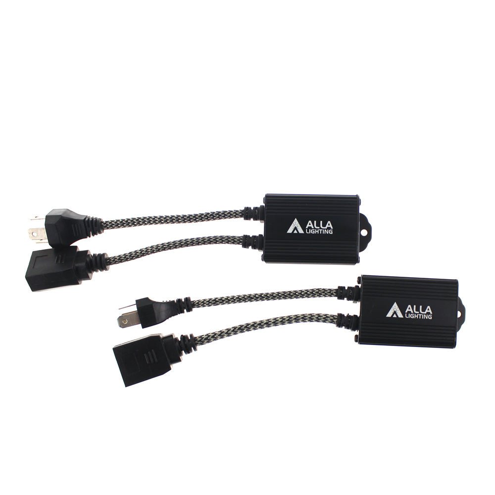 HB2 9003 H4 LED Decoder Canceler Capacitor CAN BUS Bulbs Kit - Fix Flickering & Error Codes for Cars, Trucks, SUVs - Perfect for Headlight Upgrades & Night Driving