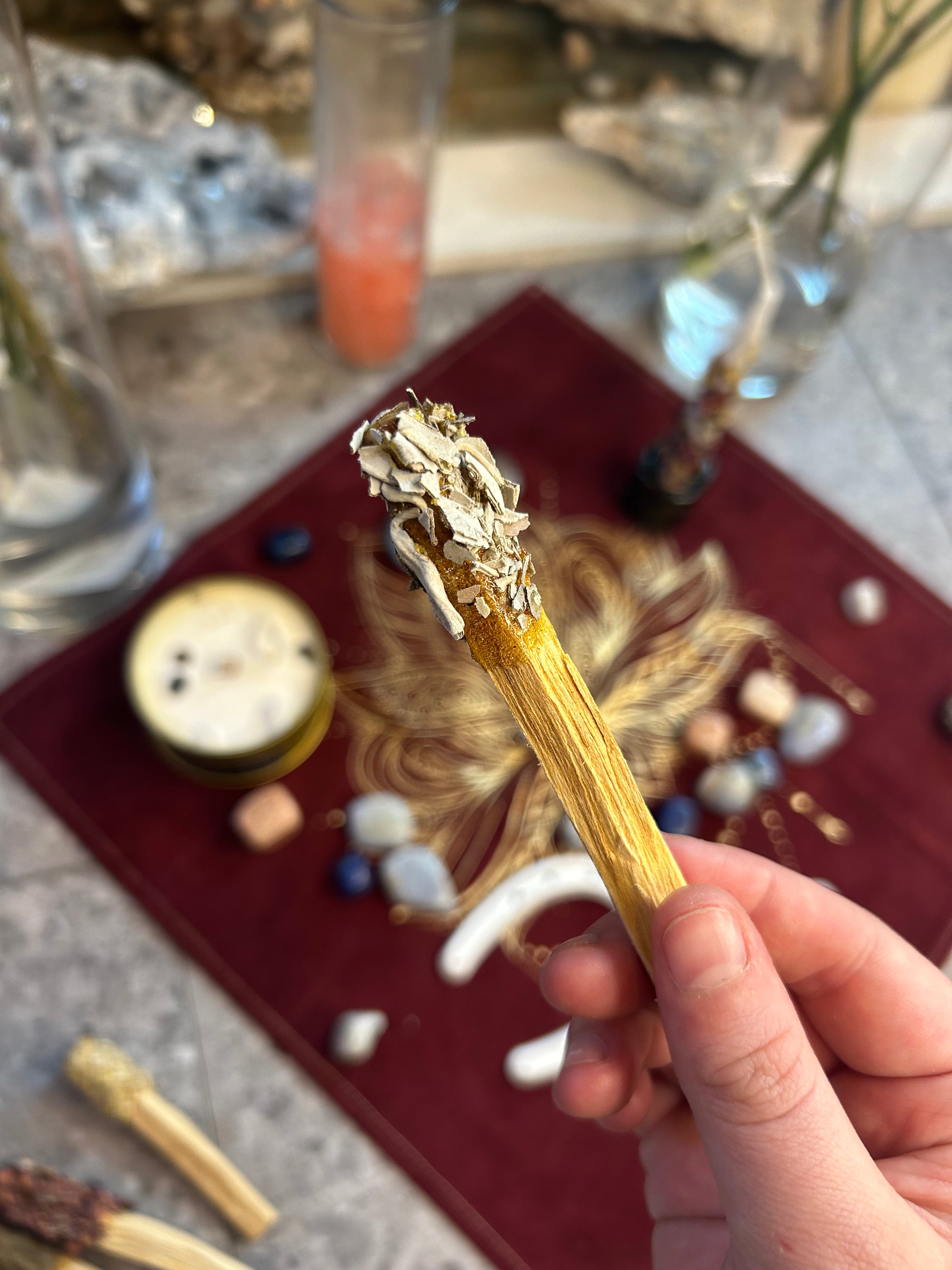 Premium Palo Santo Sticks Dipped in Copal & Rolled in White Sage - Natural Incense for Meditation, Yoga, and Spiritual Cleansing - Perfect for Home, Office, and Sacred Spaces