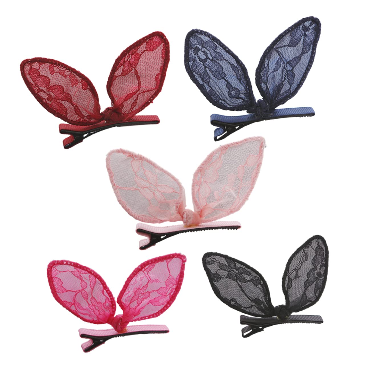 FOMIYES 5pcs Women's Metal Snap Hair Clips - Decorative Lace Hair Barrettes, Duckbill Hairpins for Women & Girls - Perfect for Weddings, Parties & Everyday Styling