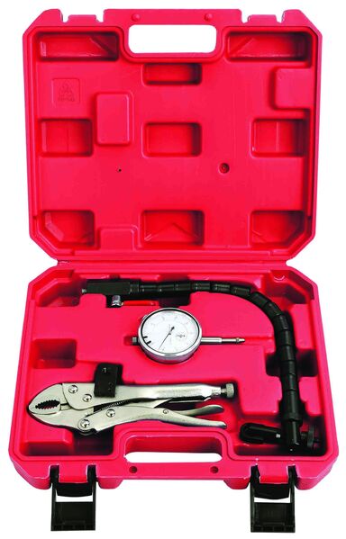 3-Piece Brake Disc Run Out Kit with Dial Gauge & Mounting Arm - Perfect for Automotive Repair & Wheel Alignment