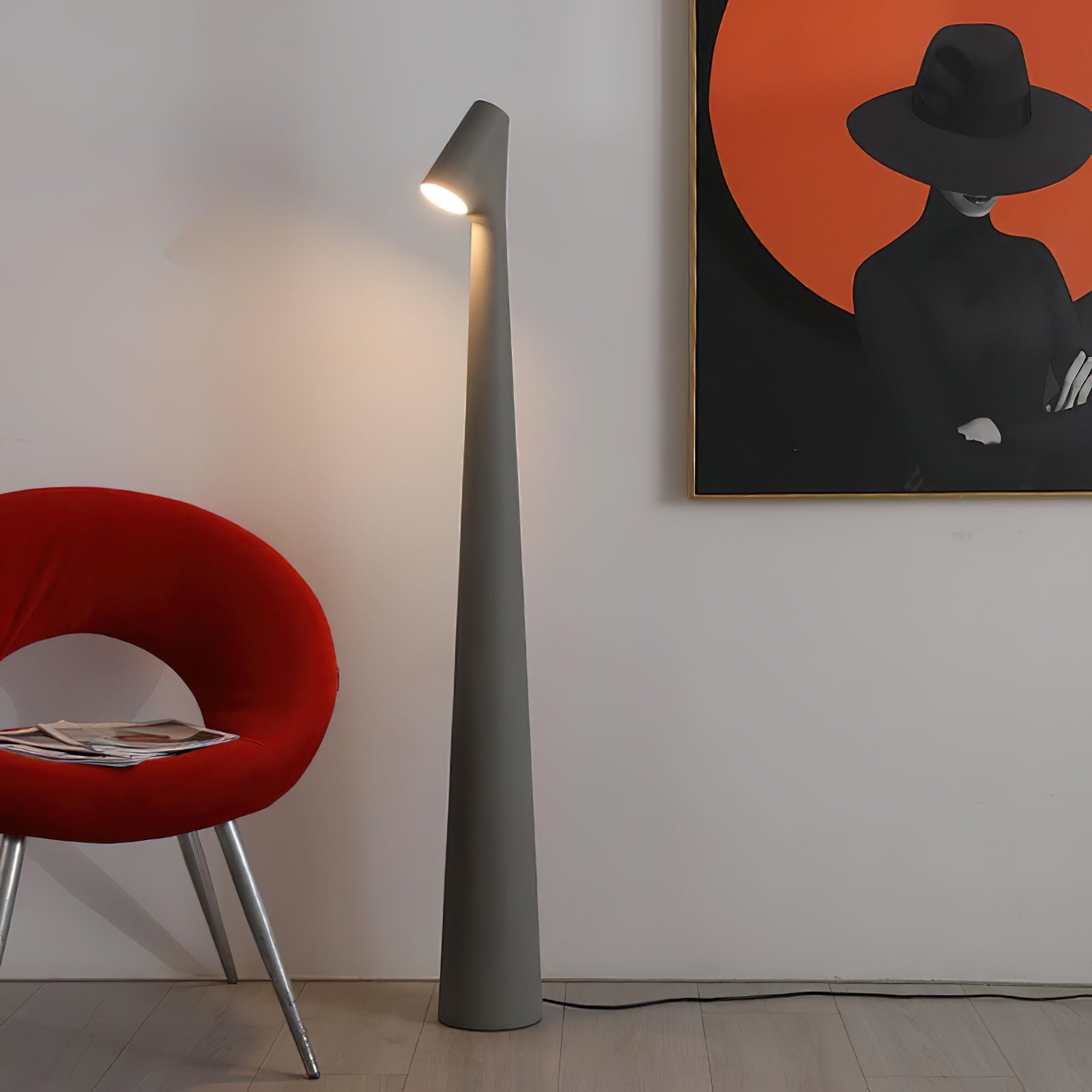 Handmade African Tribal Floor Lamp - Boho Chic Home Decor for Living Room, Bedroom & Office - Unique Ethic Lighting for Modern & Rustic Interiors