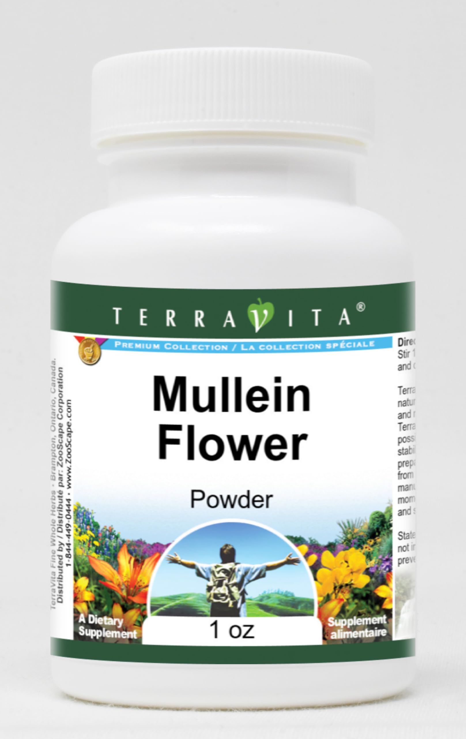 Organic Mullein Flower Powder 1 oz (28g) - Herbal Supplement for Respiratory Health, Cough Relief & Immune Support - USDA Certified, Non-GMO, Gluten-Free - Perfect for Tea, Tinctures & Natural Remedies