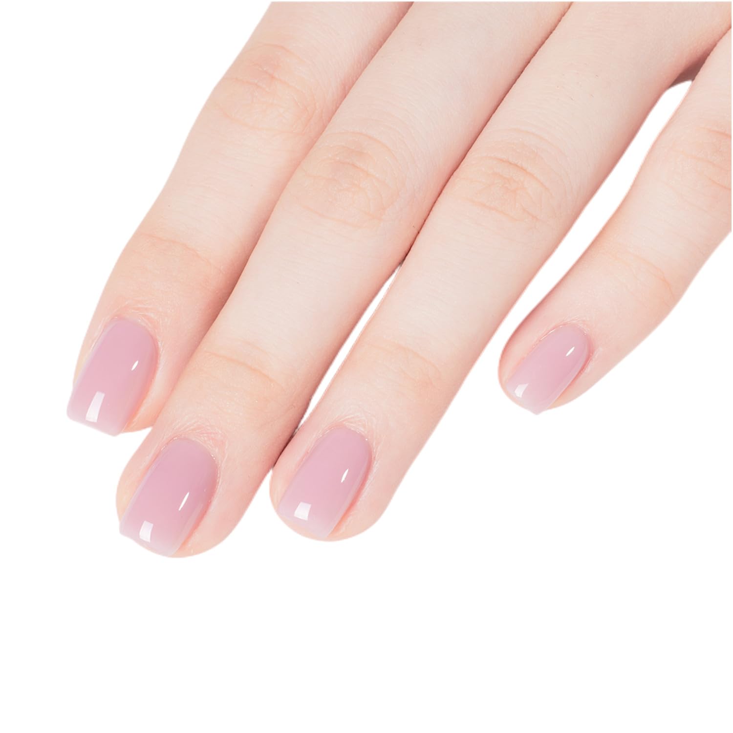 Gel Nail Polish Set - Soak Off LED/UV Nail Lacquer, Milky White Nude Gel Polish, 0.5 fl oz - Long Lasting Manicure for Home & Salon Use