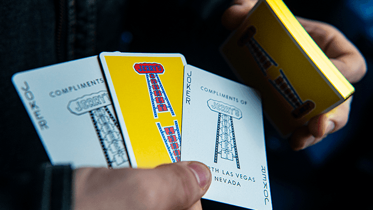 Vintage Style Jerry's Nuggets Playing Cards - Yellow Deck for Poker, Magic Tricks & Collectibles | Premium Quality & Classic Design