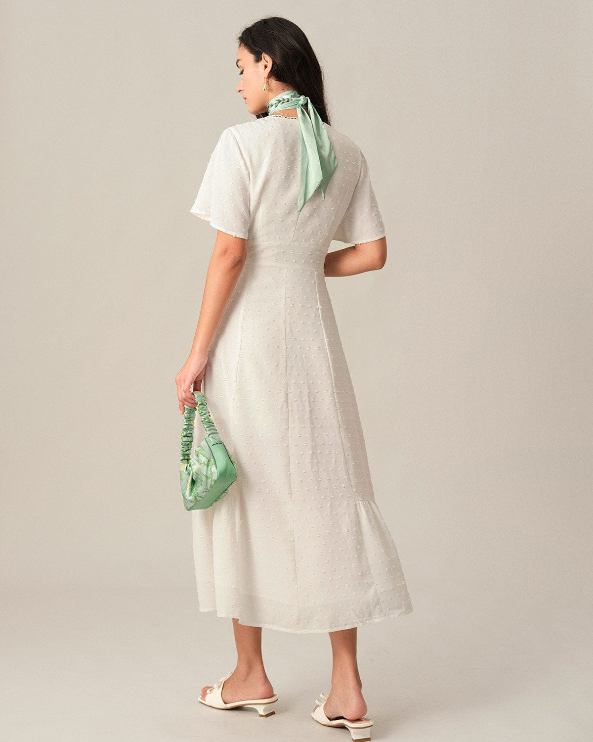 Elegant High Waisted Split Maxi Dress for Women - Comfortable & Flowy Summer Long Dress for Beach, Party, and Evening Occasions
