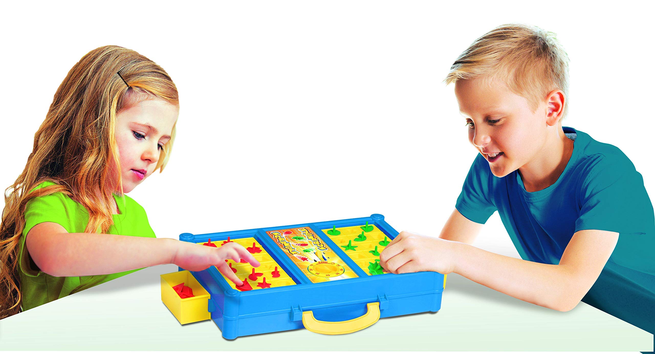 MUKIKIM Scramble - Fun Shape Matching Family Board Game for Kids & Adults | Fast-Paced Sorting Game with Timer | Solo or Multiplayer | Includes 12-Shape Junior Plates | Perfect for Family Game Night, Classroom Learning & Party Entertainment