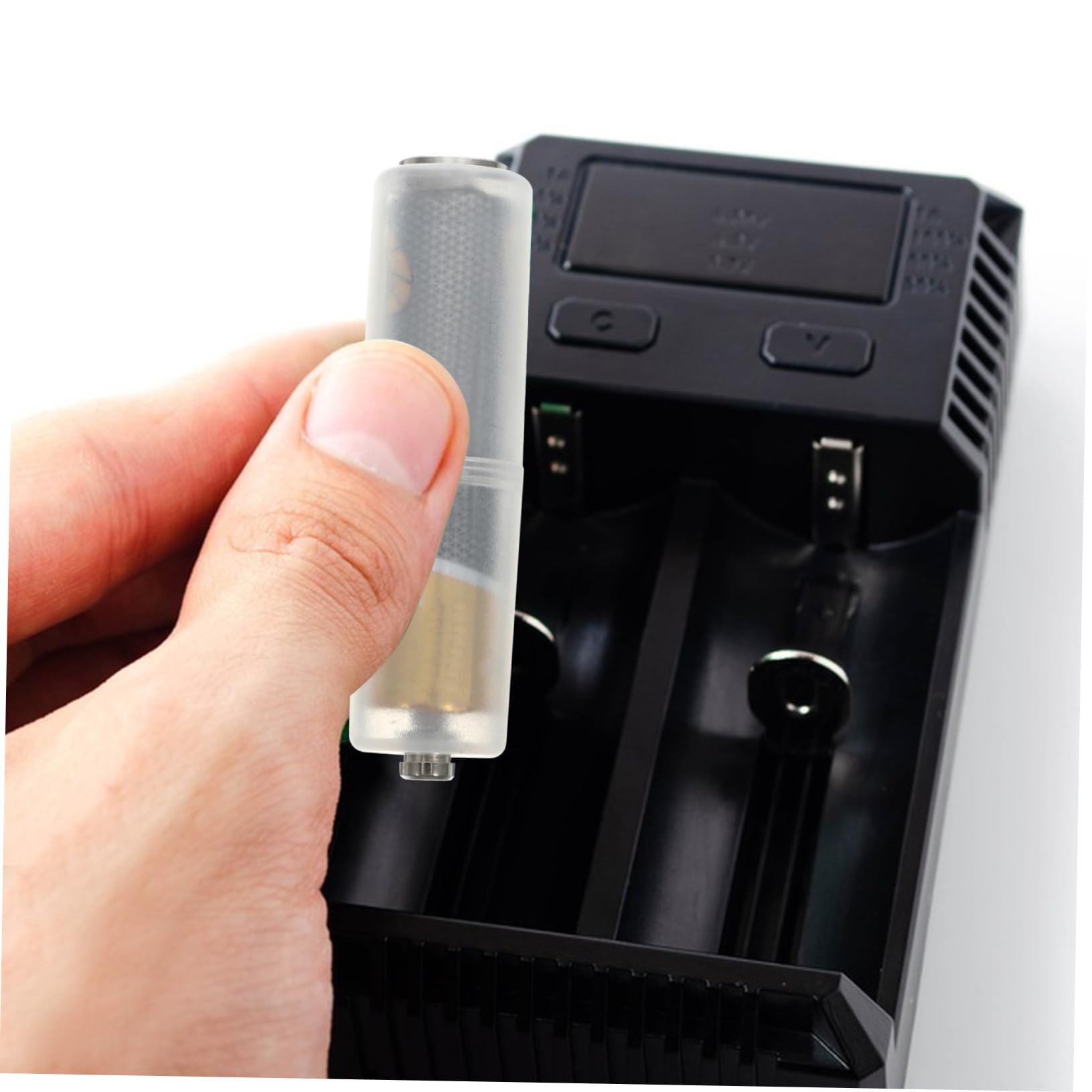10pcs AAA to AA Battery Adapter Converter Holder - PP Material Battery Accessories for Small Batteries - Portable Power Solution for Toys, Flashlights & Remote Controls