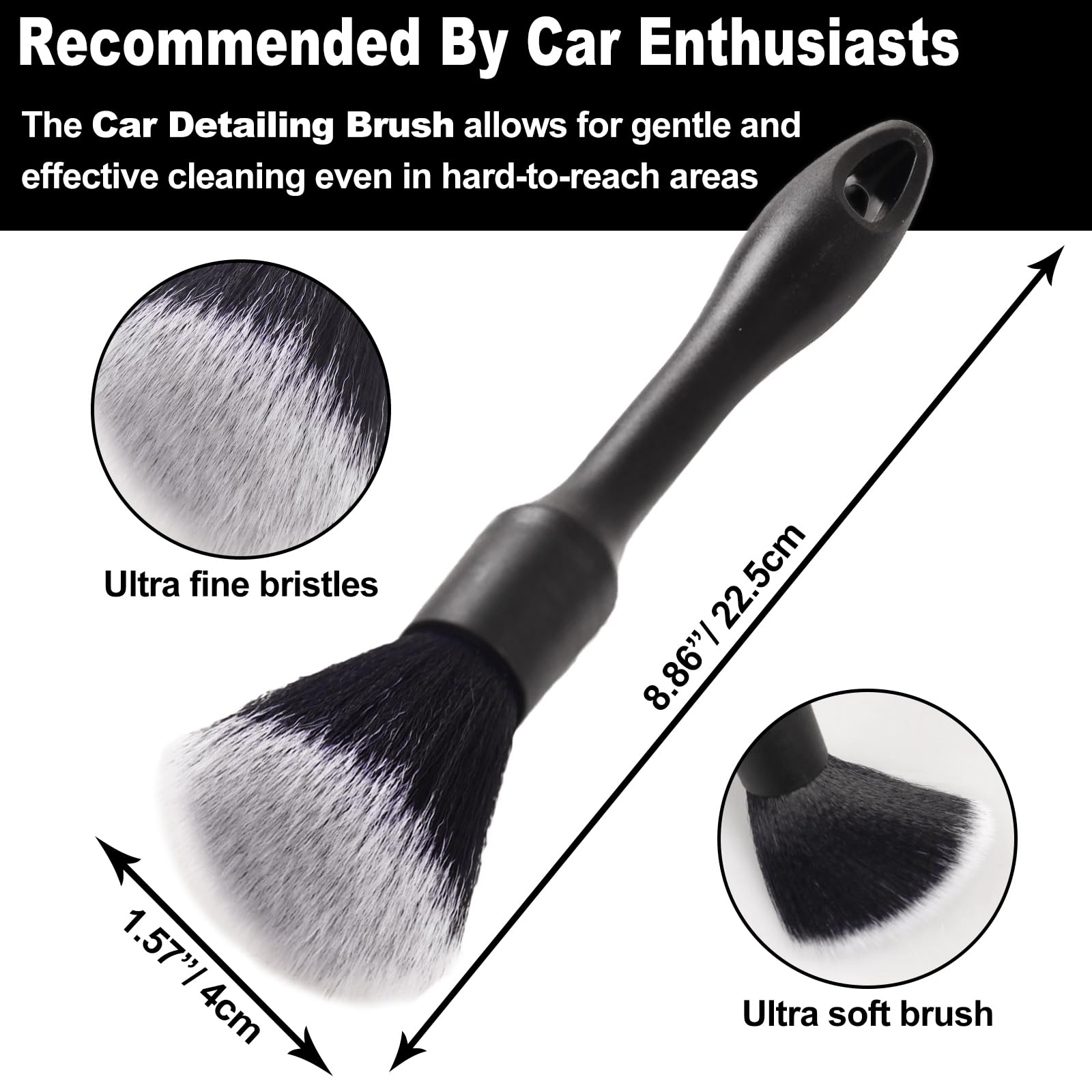 7Pcs Car Wheel Brush Kit - Soft Bristle Tire & Rim Cleaner Brushes with Shine Applicator Pad | Complete Wheel Detailing Set for Cars, Trucks & SUVs | Perfect for DIY Car Wash & Auto Detailing