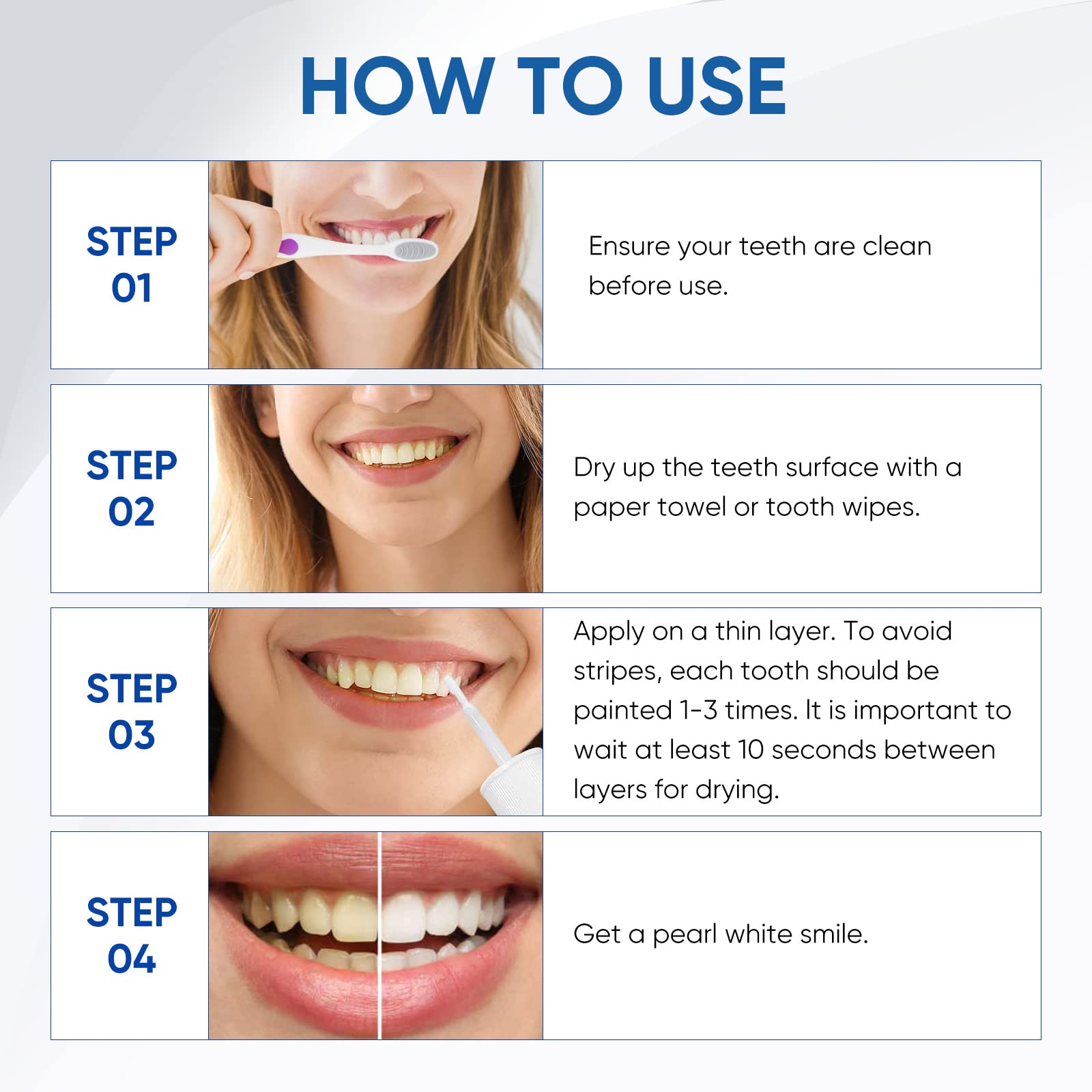 Instant Teeth Whitening Paint - Portable Tooth Polish for Uptight White Smile | On-the-Go Teeth Whitening Solution for Travel, Dates & Special Events