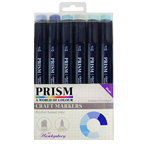 Prism Craft Markers - Vibrant Blue Set for DIY Projects, Scrapbooking & Calligraphy | Premium Art Supplies for Artists & Crafters