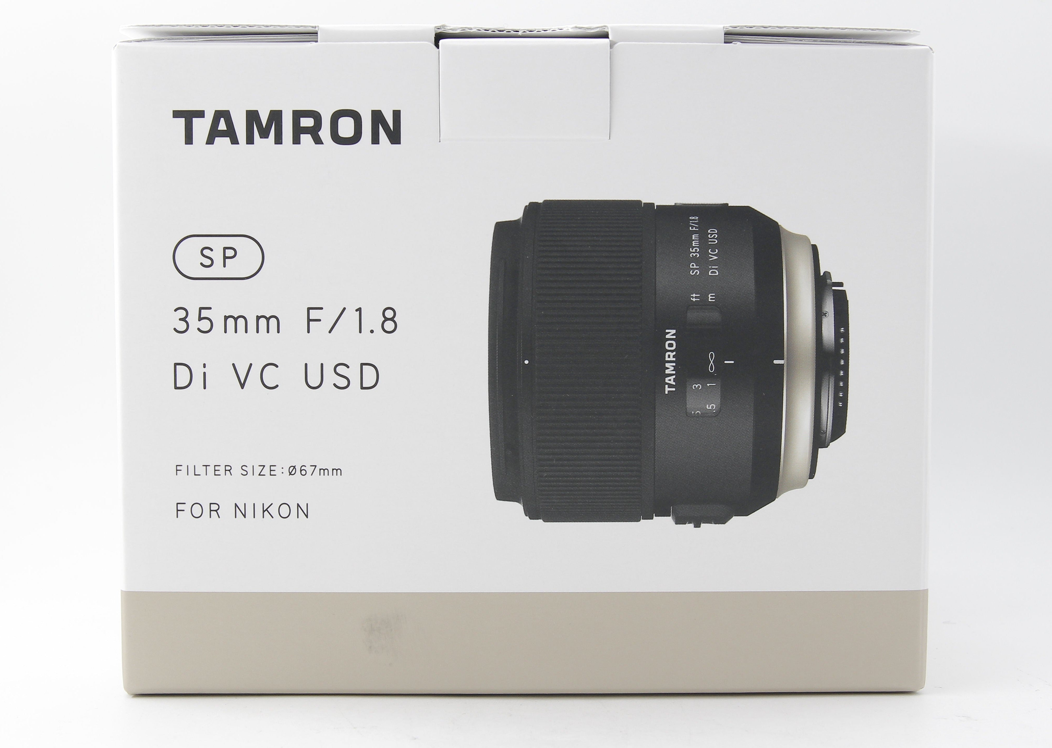 Tamron SP 35mm f/1.8 Di VC USD Lens for Nikon F Mount - Fast Prime Lens with Vibration Compensation for Portrait, Low Light & Street Photography