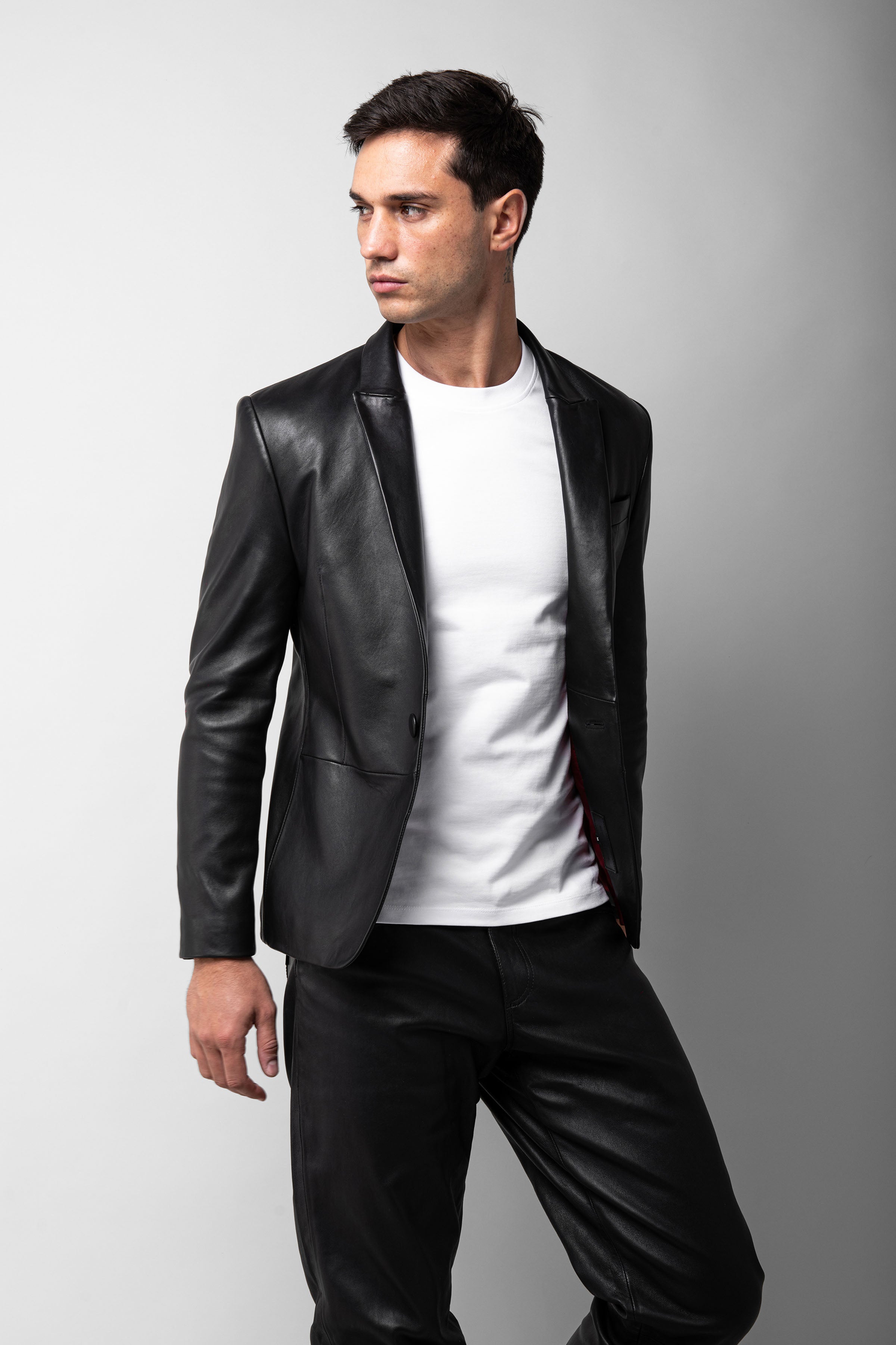 Premium Genuine Leather Blazer for Women - Elegant Long Tailored Jacket for Office, Business & Formal Events | Stylish Outerwear for Work & Evening Occasions