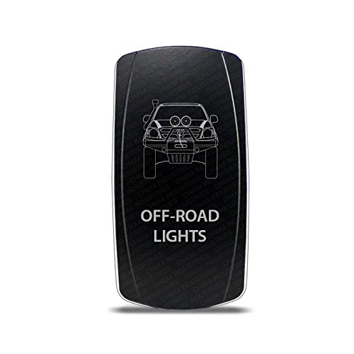 CH4x4 Rocker Switch with White LED for Toyota Hilux Off-Road Lights - Durable On/Off Switch for Off-Roading, Camping & 4x4 Adventures