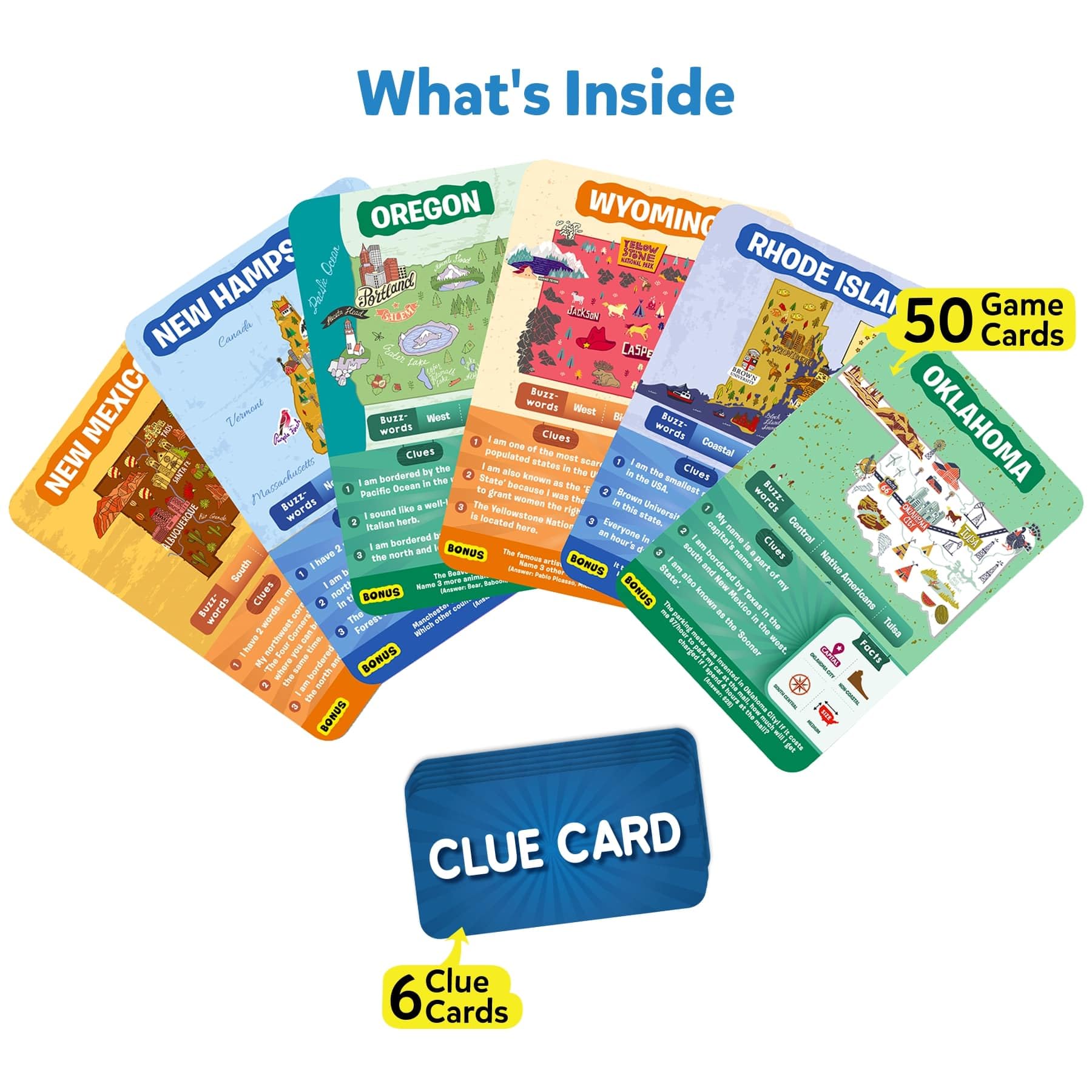 Skillmatics Train of Thought & Guess in 10 USA States Educational Board Game Bundle - Fun Family Games for Kids, Teens & Adults Ages 6+ - Perfect Birthday Gift for Boys & Girls - Great for Road Trips, Family Game Nights & Classroom Learning Activities