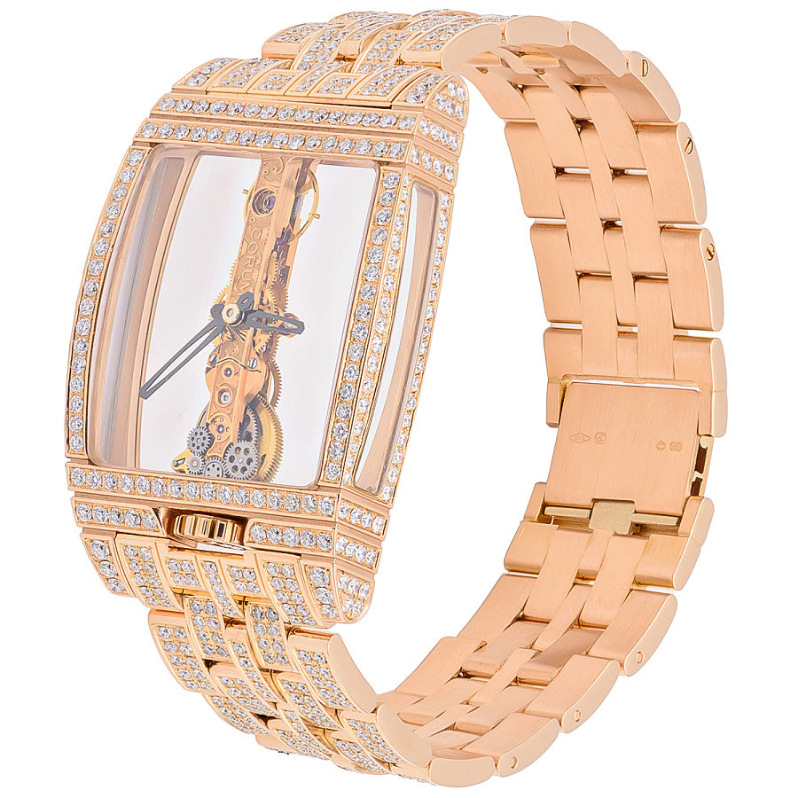 Corum Golden Bridge 18K Rose Gold & Diamond Unisex Watch - Luxury Timepiece for Special Occasions & Gifts