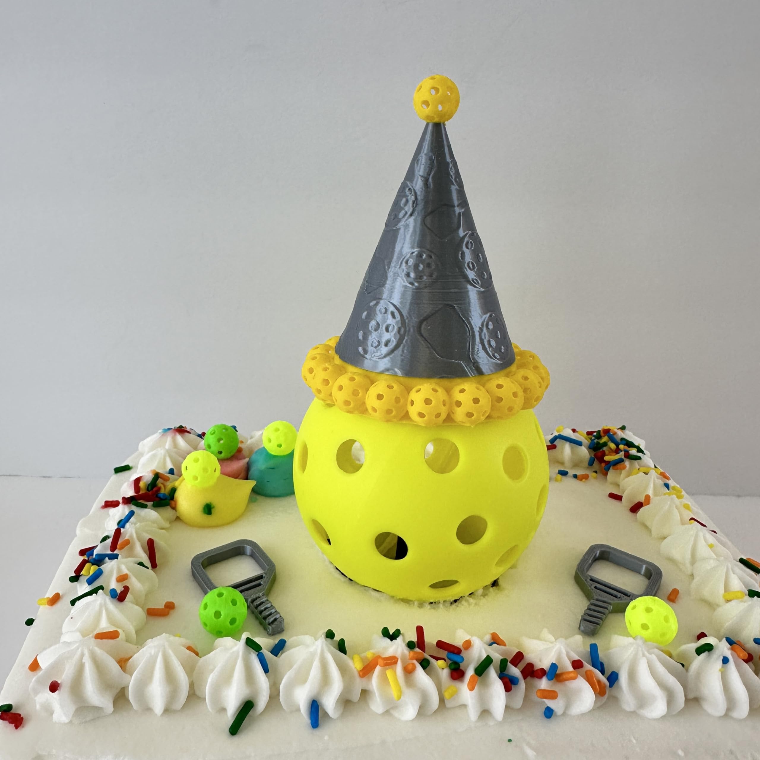 Pickleball Cake Topper Set with Mini Paddles & Balls - Fun Birthday Party Decorations & Gifts for Pickleball Lovers | Perfect for Pickleball Themed Celebrations, Tournaments & Special Occasions