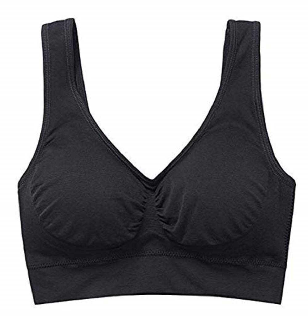 Comfy Wireless Sleep Bras for Women - 3 Pack, Removable Padded for Lounge & Yoga