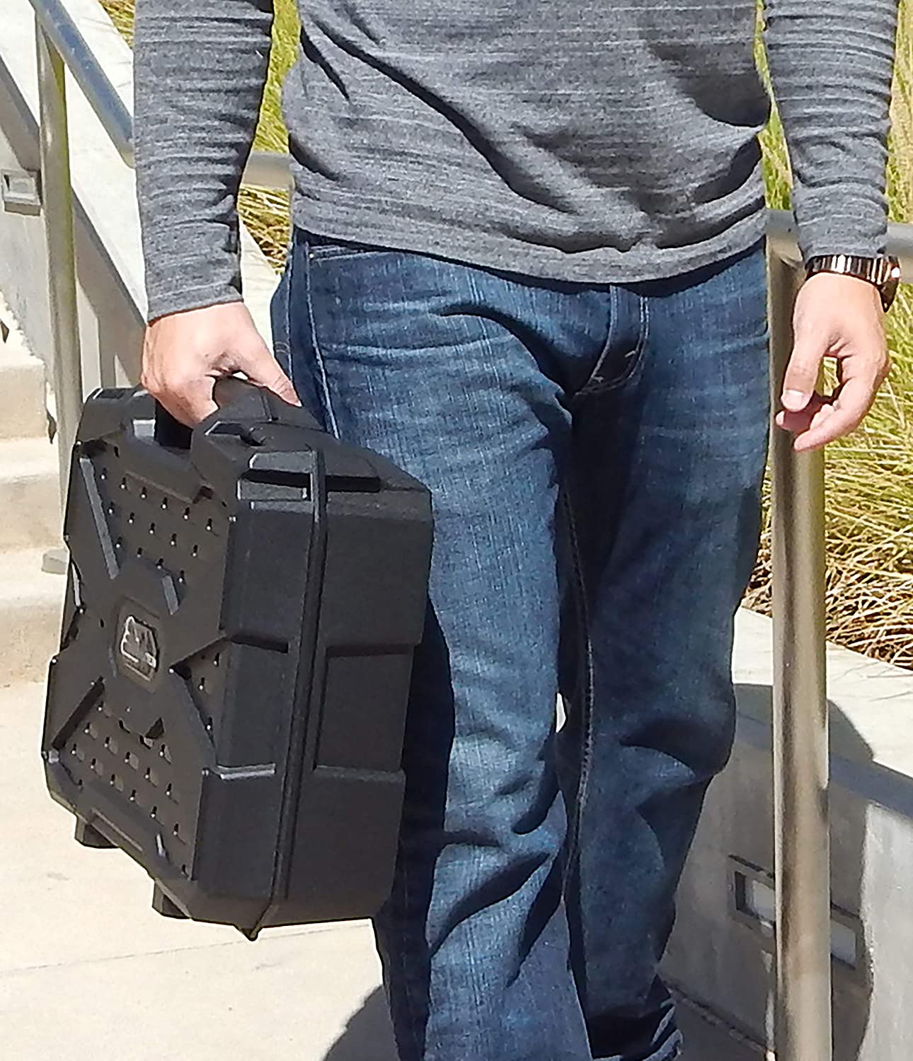 Durable Hard Shell Projector Travel Case - Customizable Interior Fits BenQ MX707, MH535FHD, MH535A, MW535A, HT1070A, MS524AE - Perfect for Business Travel & Home Theater Protection