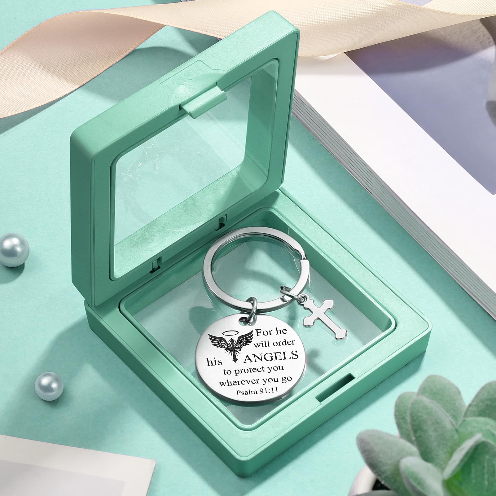 Inspirational Christian Gifts for Women - Religious Jewelry & Keepsakes for Mom, Sister, Wife, Grandma - Perfect for Mother's Day, Birthday, Baptism - Includes Canvas Tote Bag (Great for Church, Bible Study & Daily Encouragement)