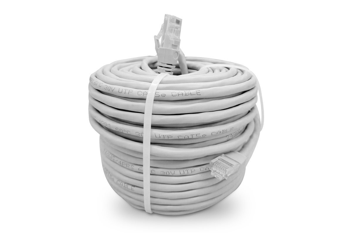 UL Certified Cat5e Ethernet Cable for IP Security Cameras - High-Speed Network Cable for Home & Office Security Systems