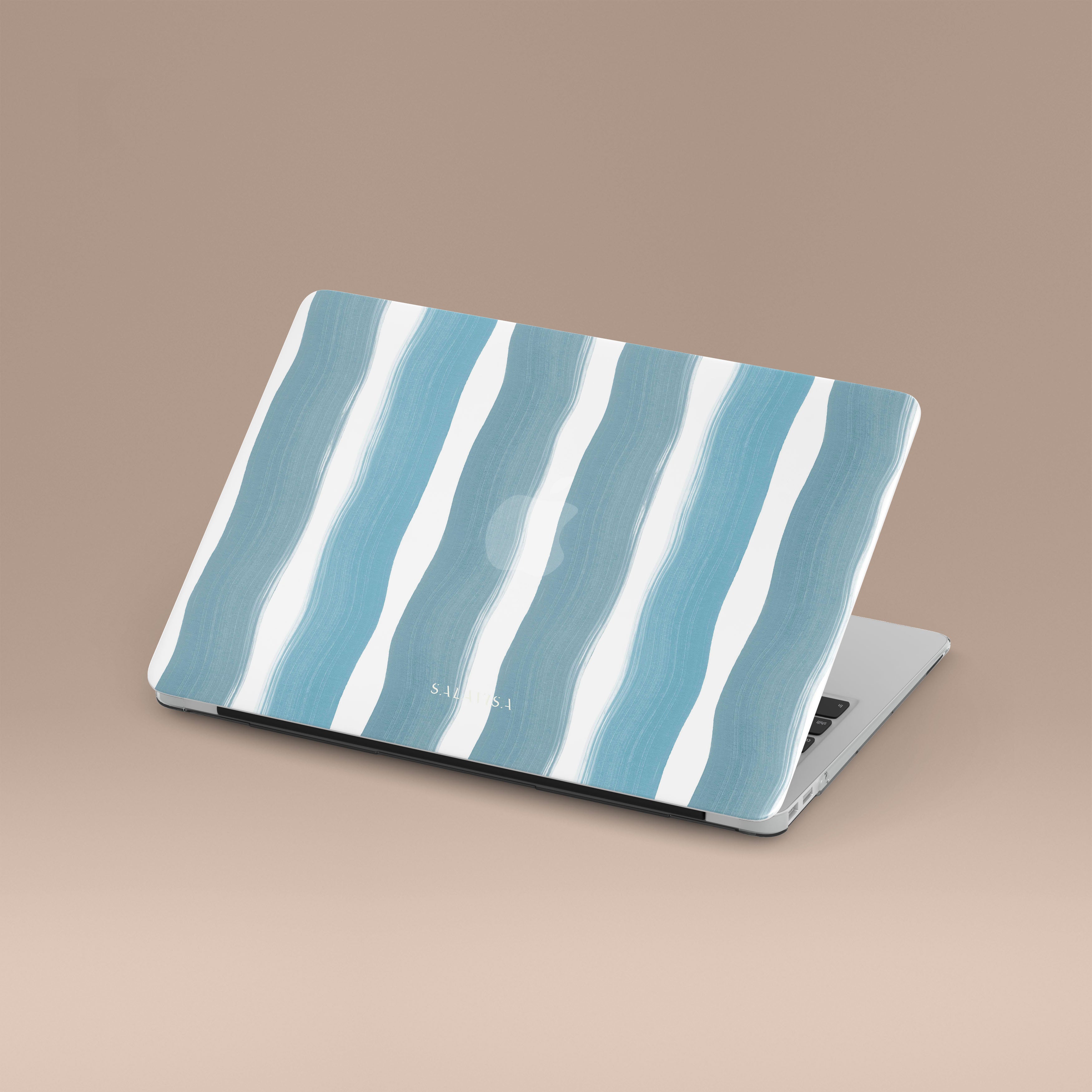 Premium Blue Currents MacBook Case - Slim Protective Cover for MacBook Air/Pro 13 14 16 inch - Durable Scratch-Resistant Shell for Work, Travel & School