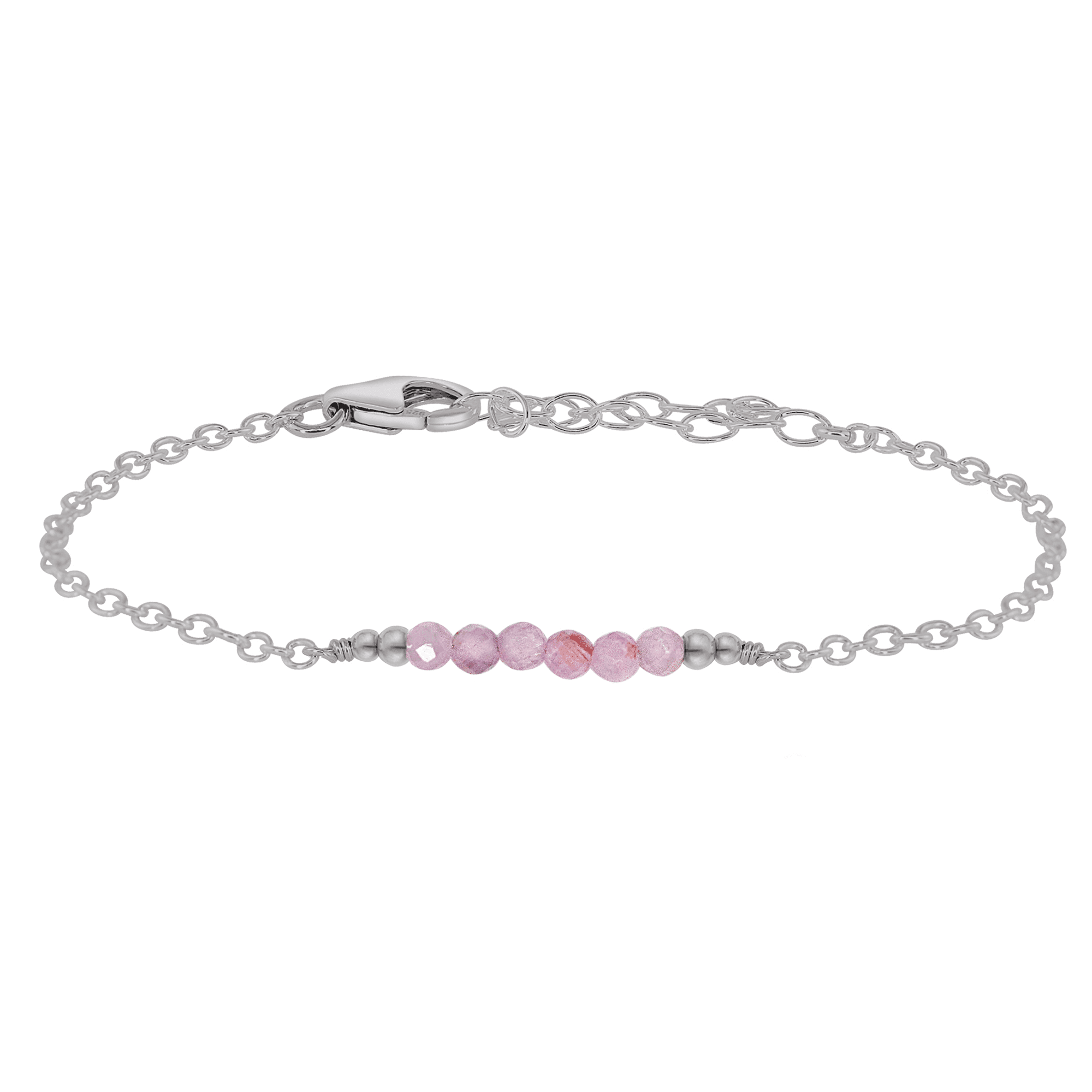 Sparkling Purple Kunzite Gemstone Faceted Bead Bar Bracelet for Women | Elegant Handmade Jewelry Gift for Birthday, Anniversary & Special Occasions | Boho Chic Fashion Accessory