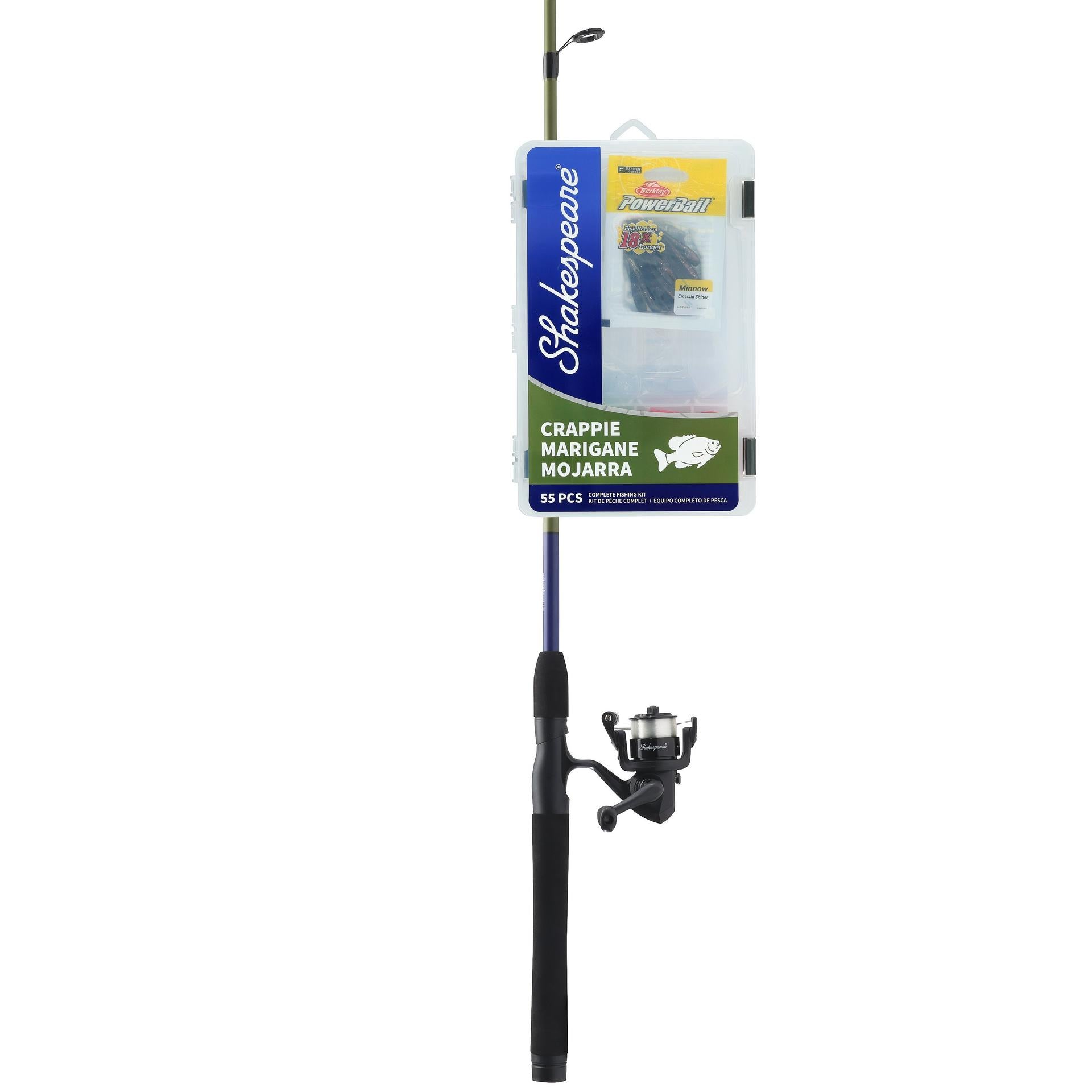 Best Crappie Spinning Fishing Rod - Lightweight Graphite Pole for Panfish & Bass - Perfect for Freshwater Lakes, Rivers & Ice Fishing