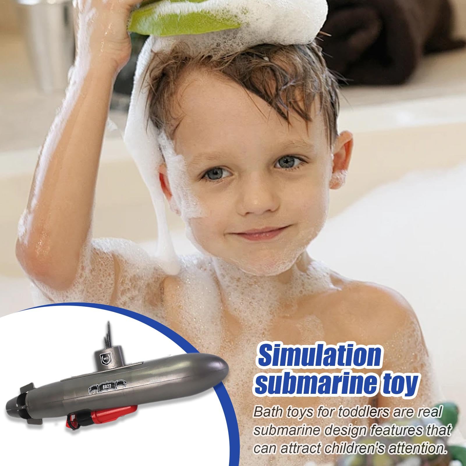 Electric Submarine Toy for Kids - Waterproof Floating Bath & Pool Toy, Fun Swimming Bathtub Water Play for Toddlers | Perfect for Bath Time, Pool Parties & Indoor Water Play