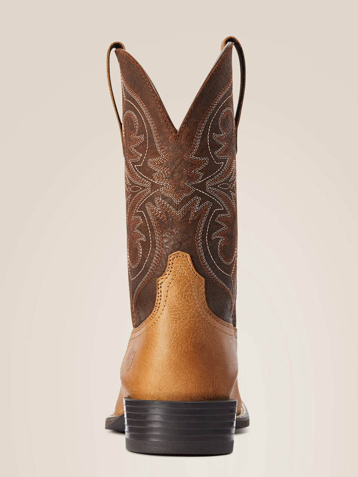 Ariat Men's Sport Pardner Western Boot - Matte Tan Buck - Durable Cowboy Boots for Riding, Work & Outdoor Activities