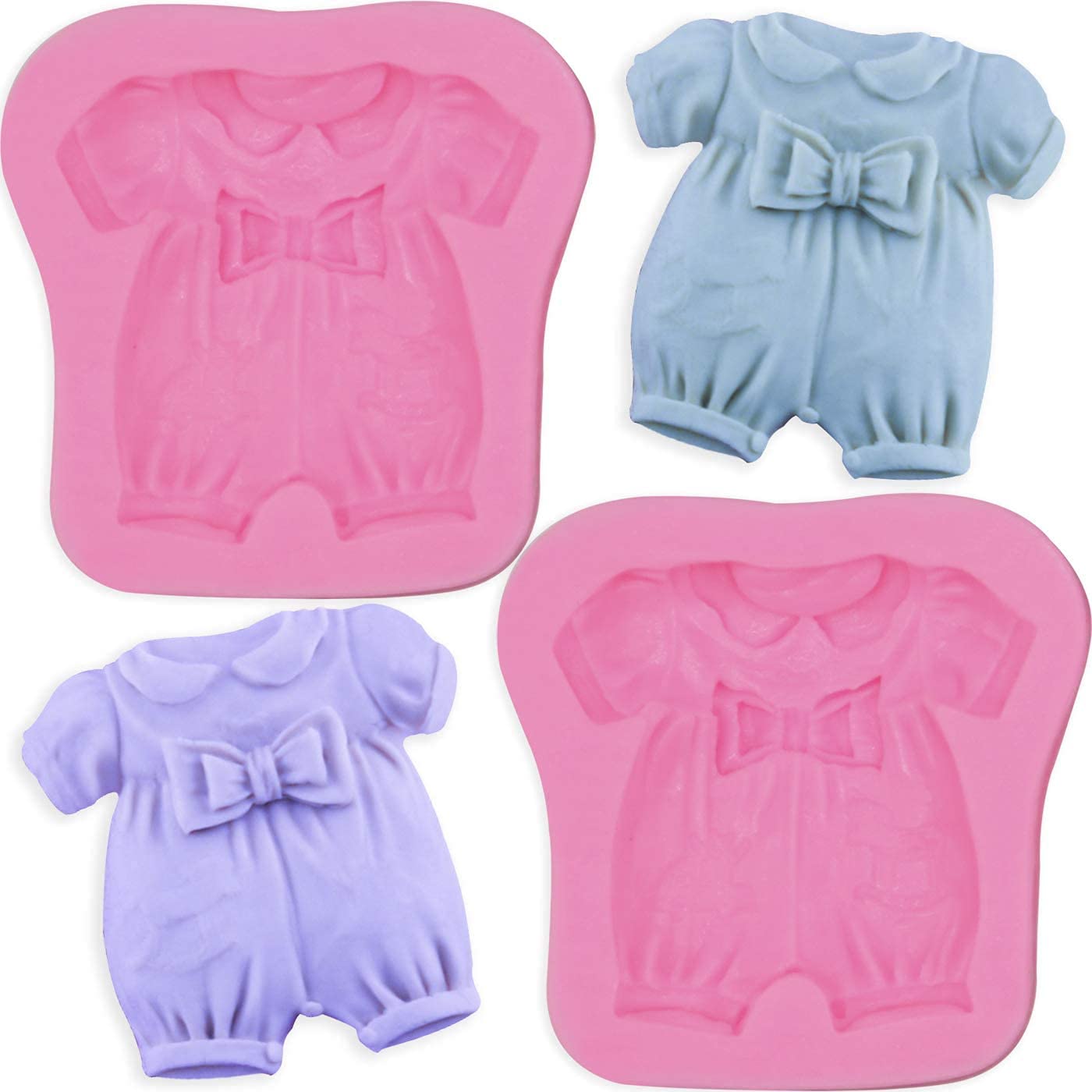 RKPM HOMES 3D Silicone Baby Clothes Chocolate Mold | DIY Fondant Candy Baking Tool for Cake, Chocolate, Ice Jelly & Soap Making | Reusable Multi-Color Bakeware | Perfect for Birthday Parties, Baby Showers & Holiday Treats