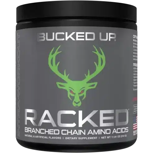 Bucked Up RACKED BCAA Powder - Premium Branched Chain Amino Acids for Muscle Recovery & Growth - Ideal for Post-Workout & Fitness Enthusiasts