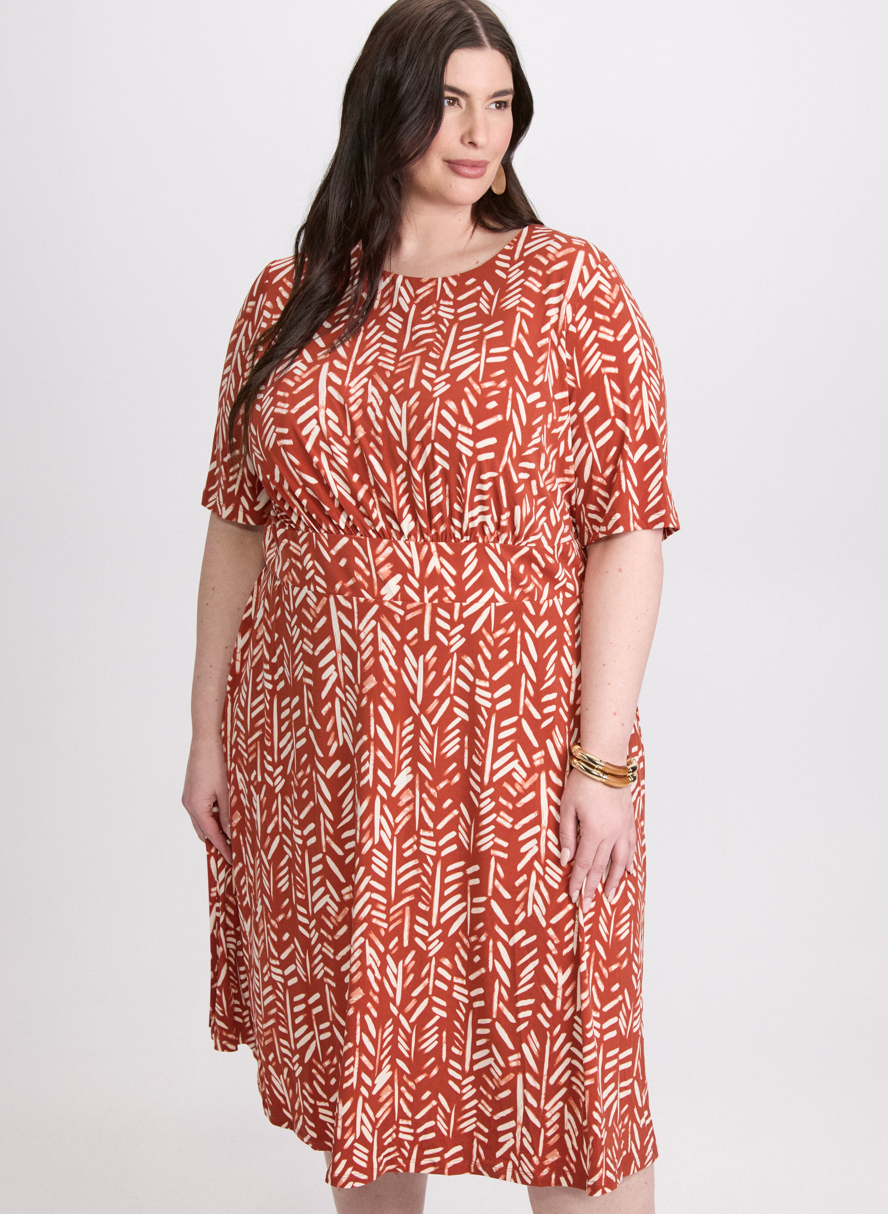 Stylish Abstract Print Dress for Women - Trendy Floral Geometric Pattern Maxi Dress for Casual Outings, Parties & Summer Vacations